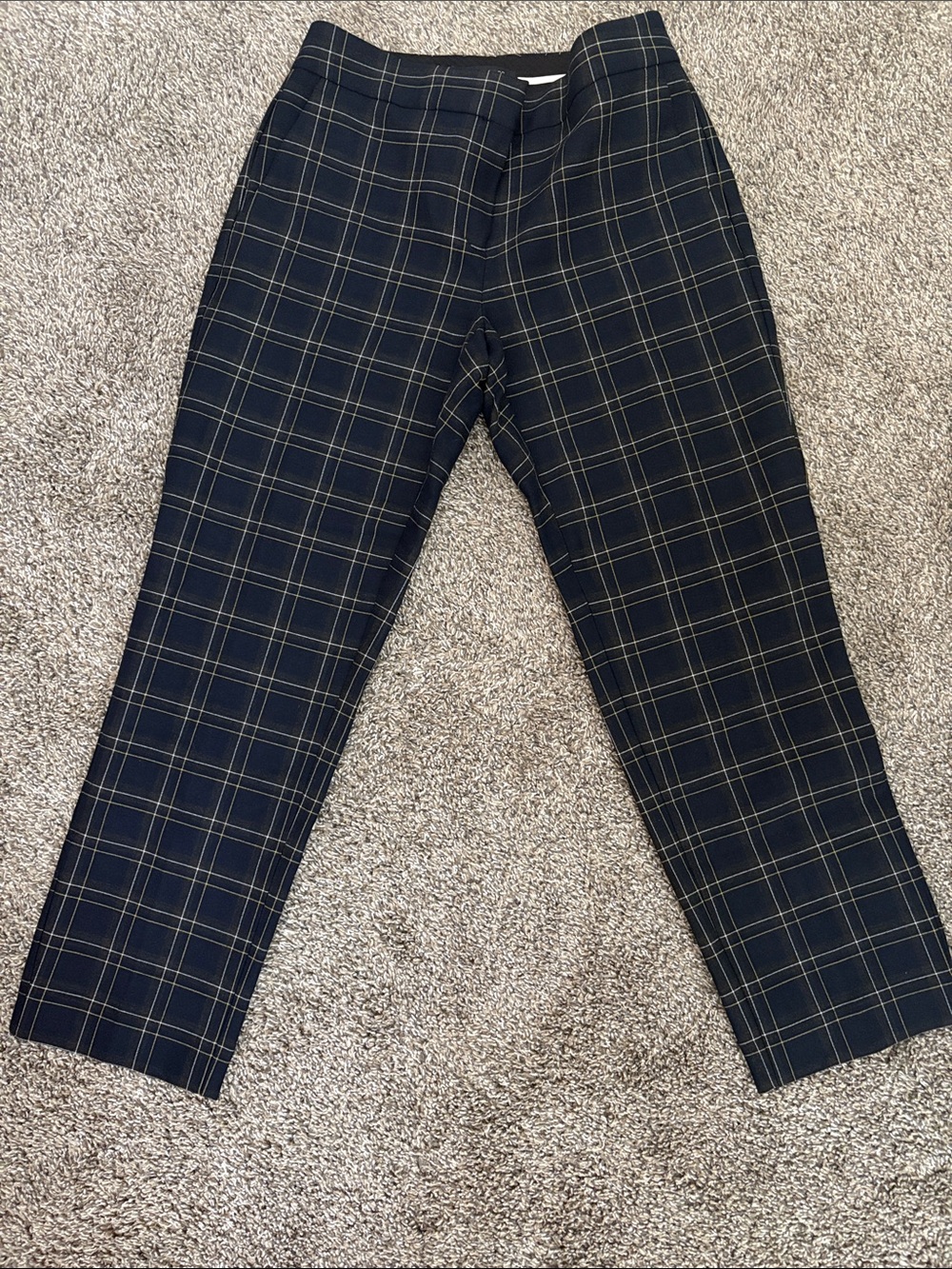 Ann Taylor ‘Kate Fit’ Navy Plaid Dress Pants  
Sz 2 NWOT